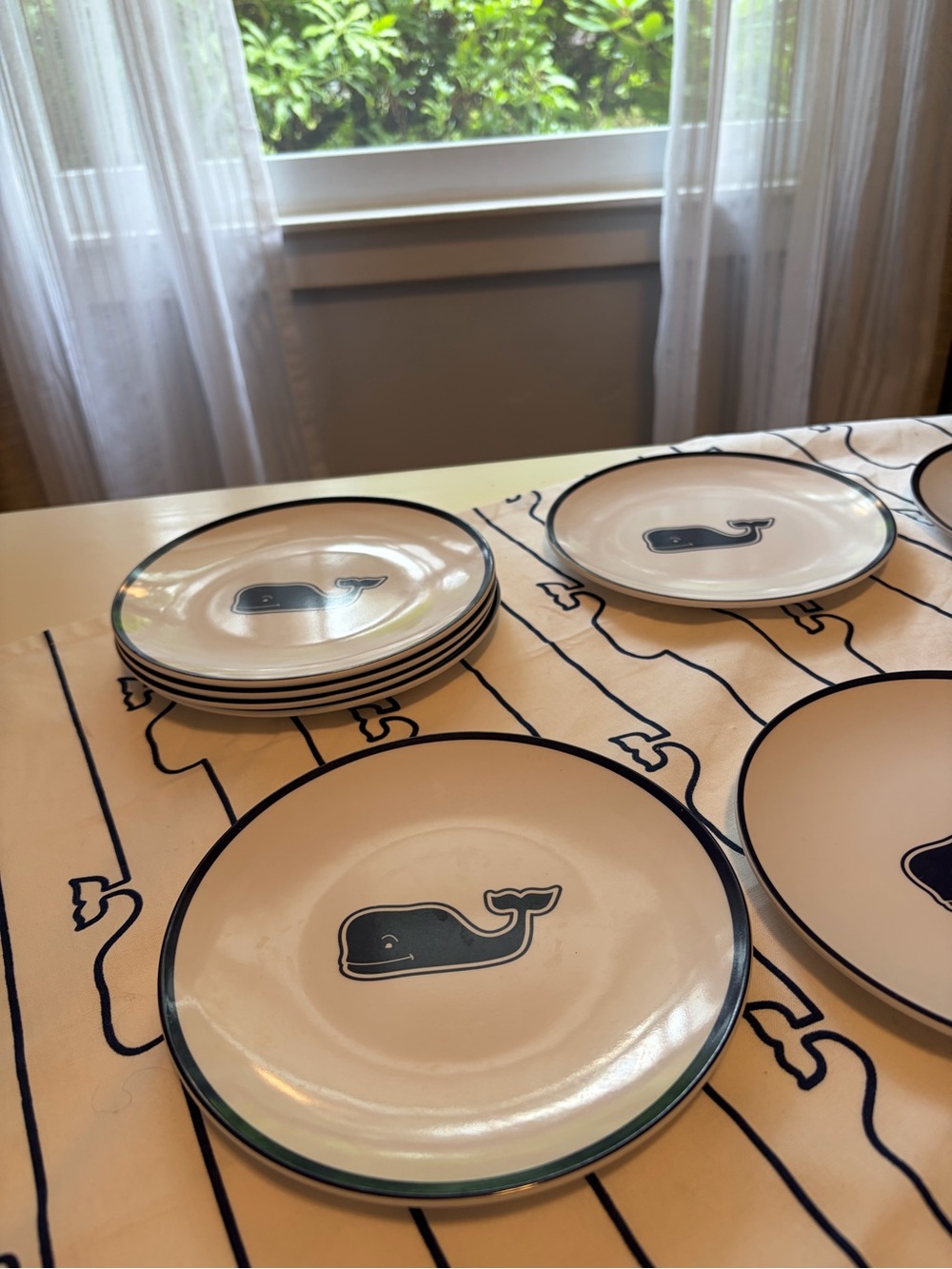 Vineyard Vines x Target Blue Whale Melamine Appetizer Plates - Set of 8